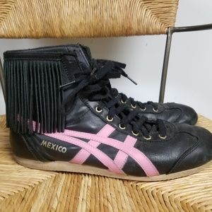 ONITSUKA TIGER Leather Fringe High Top ~ RARE